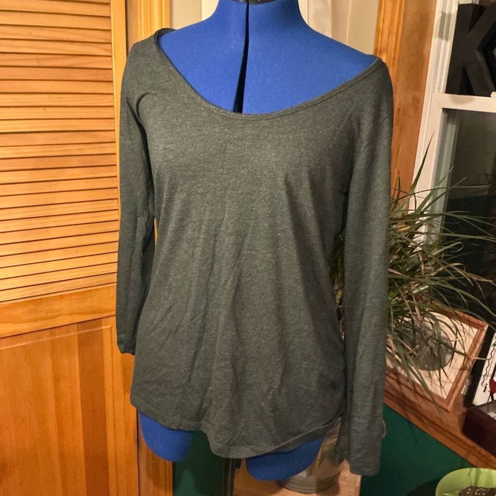 Charcoal Long Sleeve Women's Top